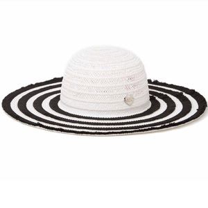 NWT Betsey Johnson Stripe Sun Hat